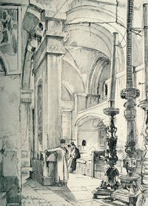 Przedsionek kościoła Grobu Świętego, 1902 r. autorstwa John Fulleylove