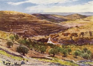 Valley of Hinnom, z Hill of Offense (kolor lito) autorstwa John Fulleylove