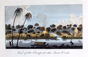 Widok na obóz w Java Creek, 1813