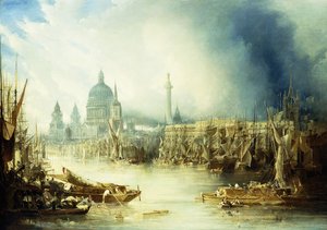 Widok Londynu z St, autorstwa John Gendall