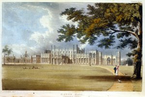 Eaton Hall, Front Entrance, z „Repozytorium Sztuki” Ackermanna, opublikowane ok. 1826 (patrz także 182261)