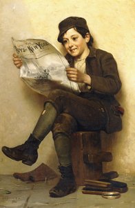 Chłopcy” Nowy Jork, 1886 autorstwa John George Brown