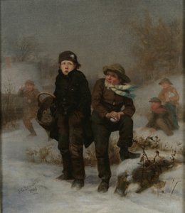Ofiara, 1861 autorstwa John George Brown