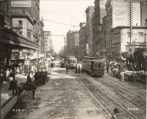 Market Street, na wschód od 10, Filadelfia, 1907 autorstwa John Gibb Smith