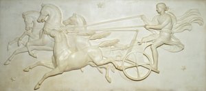 Relief przedstawiający Faetona powożącego rydwanem słońca (marmur)