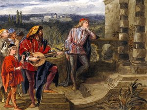 Ilustracja do Dwóch panów z Werony Williama Szekspira autorstwa John Gilbert
