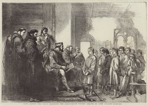 Król Alfred Wielki nauczający młodzież anglosaską autorstwa John Gilbert