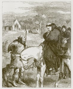 Król Jan i opat Canterbury autorstwa John Gilbert