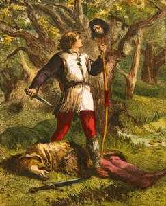 Robin Hood i Guy z Gisborne autorstwa John Gilbert