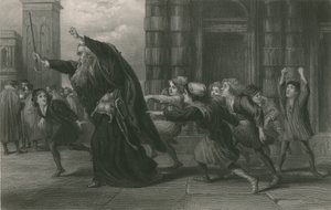 Shylock po procesie, kupiec wenecki autorstwa John Gilbert