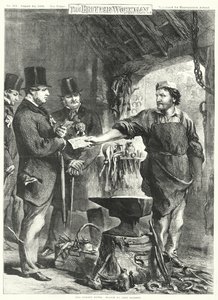 Uczciwy wyborca (grawerunek) autorstwa John Gilbert