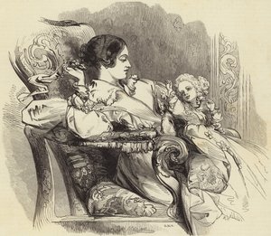 Królowa i książę Walii autorstwa John Gilbert