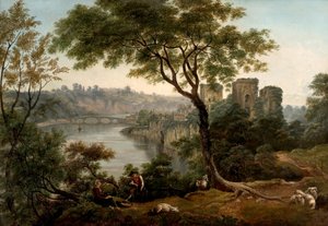 Zamek Chepstow, Monmouthshire autorstwa John Glover