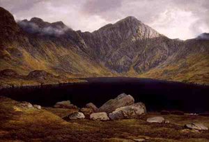 Loch Coruisk, Isle of Skye (olej na płótnie) autorstwa John Glover