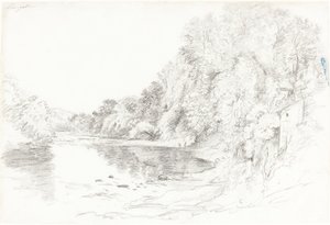 Rzeka w Llangollen autorstwa John Glover