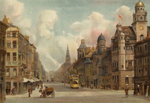 Liverpool: Dale Street, patrząc na wschód (kolor lito)