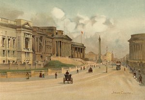 Liverpool: William Brown Street, Szkoła Techniczna, Muzeum i Wolna Biblioteka (kolor lito)