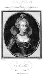 Anna Duńska 1574-1619, królowa małżonka króla Jakuba I, 1786.