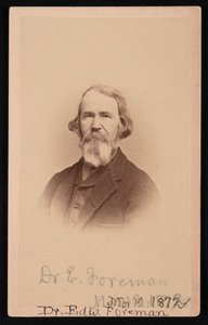 Portret dr Edwarda R. Foremana 1808-1885, 12 marca 1872 r. autorstwa John Goldin