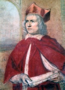 Aktor Henry Harris (ok. 1634-1704) w roli kardynała Wosleya w Henryku VIII Williama Szekspira (1564-1616) i Johna Greenhilla (1644-1676)