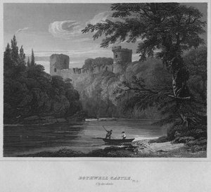 Zamek Bothwell, Clydesdale, 1814 autorstwa John Greig