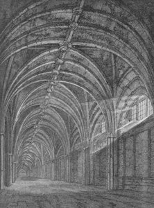 Klasztor wschodni St Bartholomews Priory, West Smithfield, City of London, c1805 1906