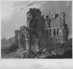 Wnętrze Lindisfarn. West End, 1814