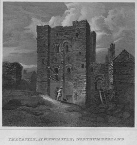 Zamek w Newcastle, Northumberland, 1814 autorstwa John Greig
