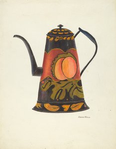 Dzbanek do kawy Toleware, 19351942.