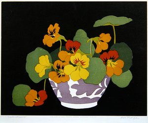 Nasturcje (odbitka drzeworytowa) autorstwa John Hall Thorpe