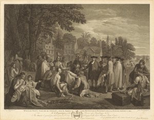 Traktat Williama Penna z Indianami autorstwa John Hall after Benjamin West