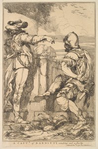 Kapitan Banditti wysyła przyjęcie z piętnastu rycin poświęconych ..., 8 grudnia 1778 r. autorstwa John Hamilton Mortimer