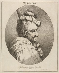 Bardolph, „Henryk IV”, część II, akt II, scena IX autorstwa John Hamilton Mortimer