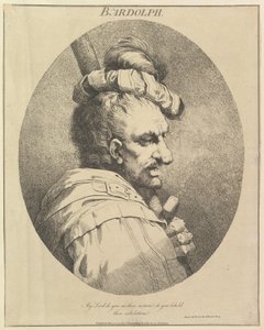 Bardolph Twelve Characters z Szekspira, 20 maja 1775. autorstwa John Hamilton Mortimer