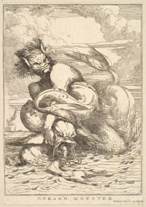 Enragd Monster z Fifteen Etchings Dedykowane Sir Joshua Reynolds, 8 grudnia 1778. autorstwa John Hamilton Mortimer
