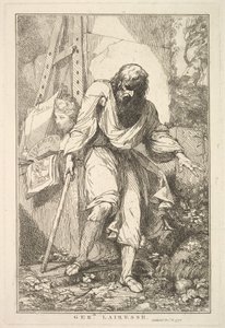 Gerard Lairesse z Fifteen Etchings Dedicated Sir Joshua Reynolds, 8 grudnia 1778. autorstwa John Hamilton Mortimer