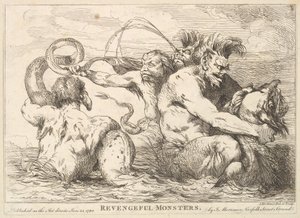 Mściwe potwory, 25 stycznia 1780 r. autorstwa John Hamilton Mortimer