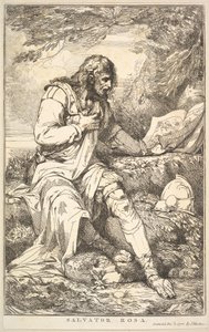 Salvator Rosa z Piętnastu rycin poświęconych Sir Joshua Reynoldsowi, 8 grudnia 1778 r. autorstwa John Hamilton Mortimer
