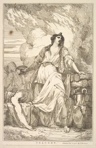 Tragedia z piętnastu rycin poświęconych Sir Joshua Reynoldsowi, 8 grudnia 1778 r. autorstwa John Hamilton Mortimer