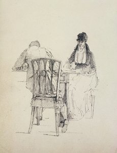 Mężczyzna czytający, ok. 1804-30 autorstwa John Harden