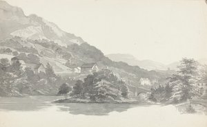 Most, Pojezierze, Cumbria (wc na papierze) autorstwa John Harden