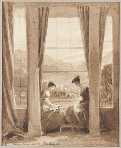 Okna salonu, sala Brathay autorstwa John Harden