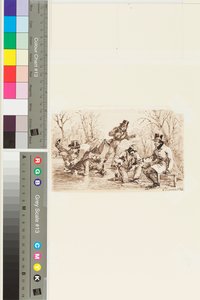 Łyżwiarstwo, 6 stycznia 1847 (pióro i atrament na papierze) autorstwa John Harden