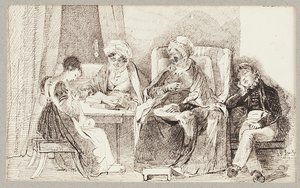 Chory i odpoczywający, 1824 r. autorstwa John Harden