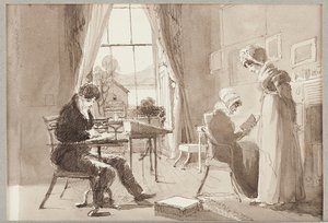 Domek letni, 1824 (wc na papierze) autorstwa John Harden