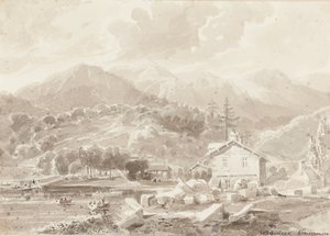 Waterhead, jezioro Windermere (wc na papierze) autorstwa John Harden