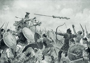 Bitwa rzymska z Wolskami (lito) autorstwa John Harris Valda