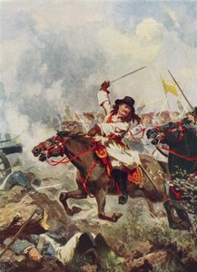 Fryderyk Wilhelm, Wielki Elektor, w Fehrbellin autorstwa John Harris Valda