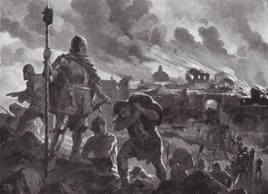 Iwan Czarny podpala Zabłiak autorstwa John Harris Valda