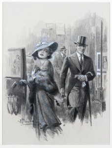 Taksówka (ołówek i kredka na papierze) autorstwa John Harris Valda